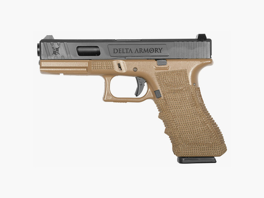 P02 GBB Airsoft Pistole in Tan | Delta Armory