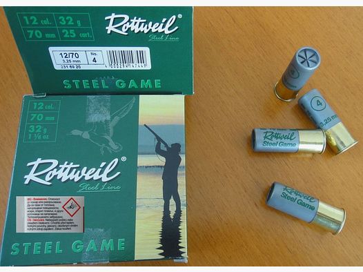 Rottweil Rottweil Steel Game Soft Steel Shot 12/70-3.25mm