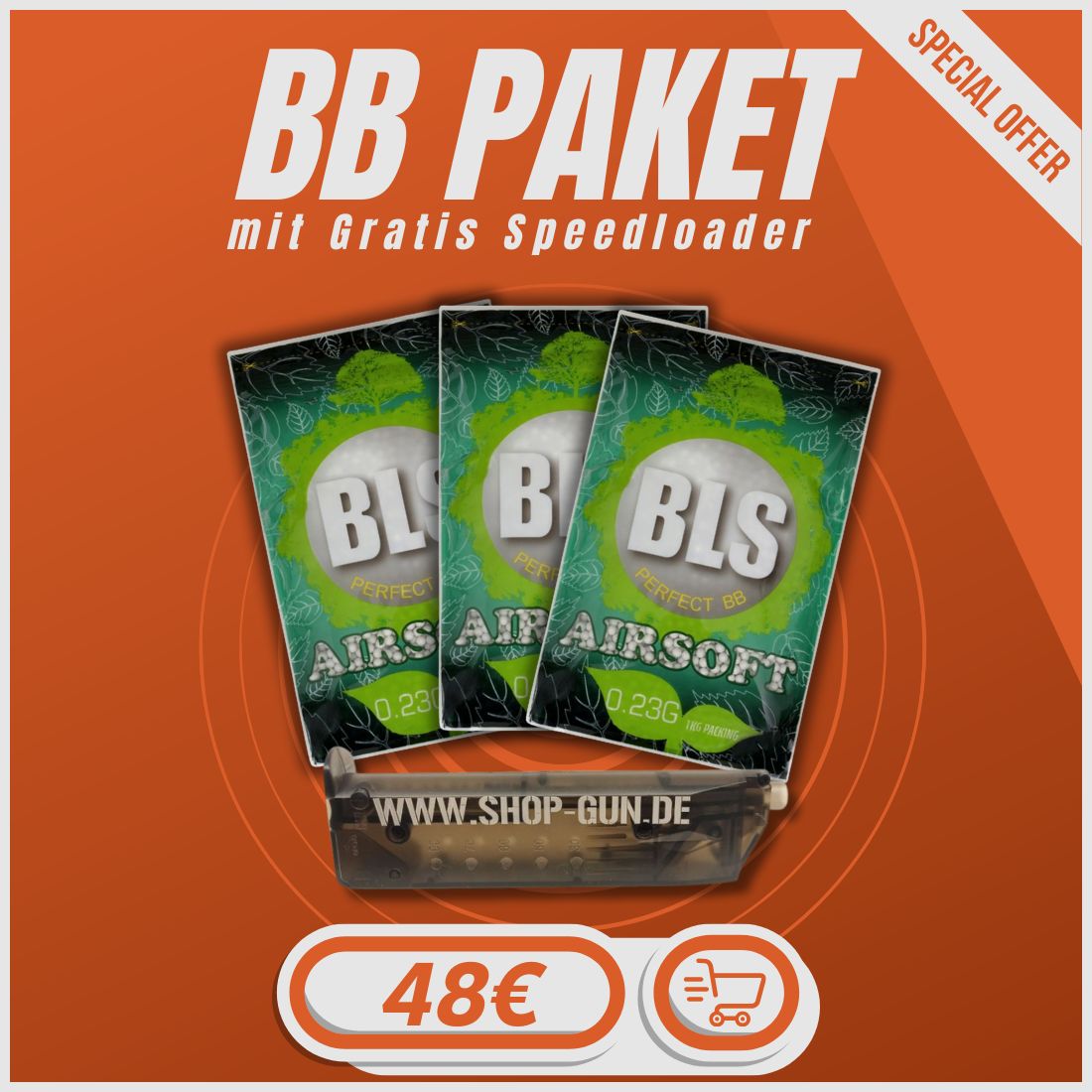 0.23g BLS BIO Sparpaket mit Speedloader