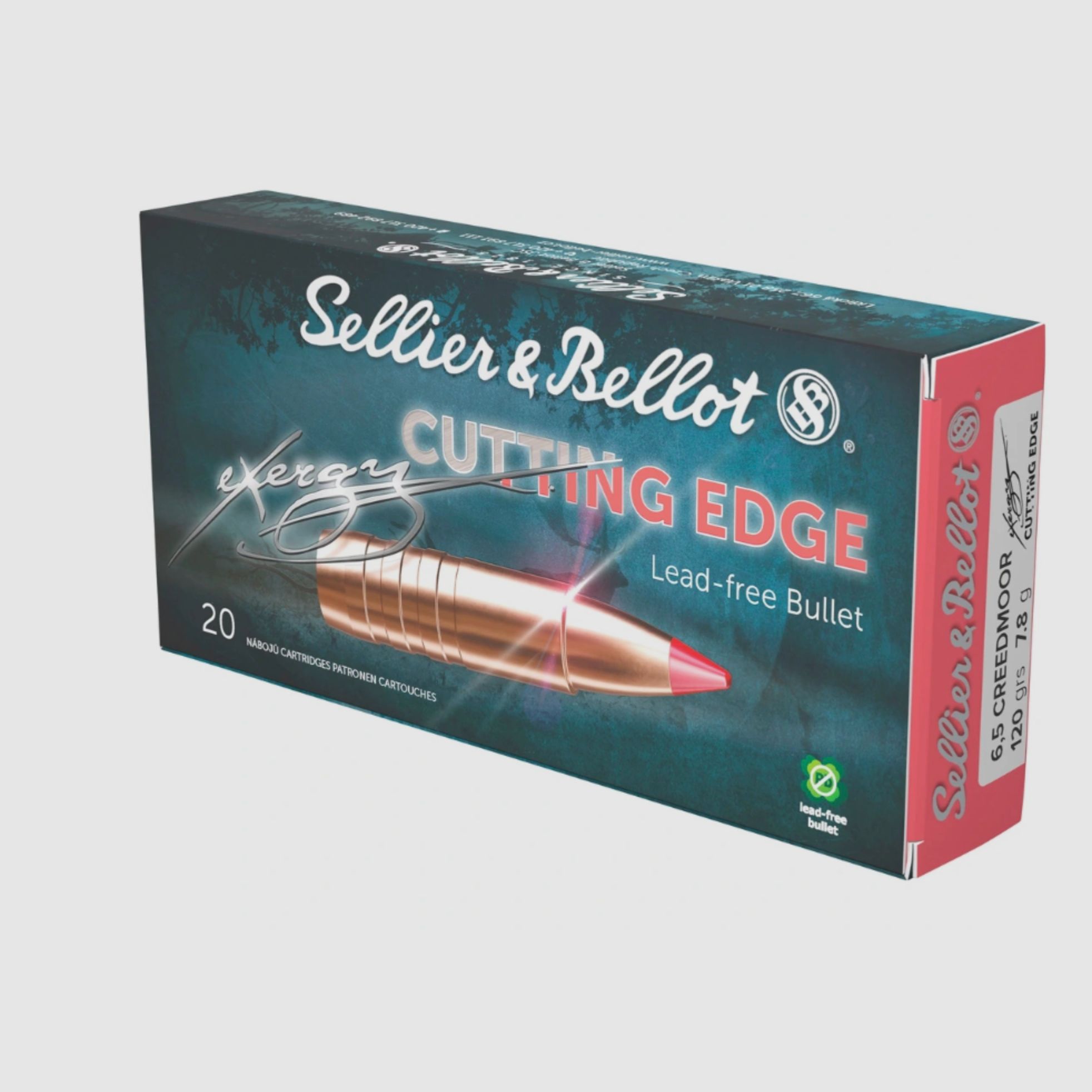 Sellier & Bellot 2017003 6,5 Creedmoor eXergy EDGE 7,8g 120grs. Büchsenmunition Bleifrei