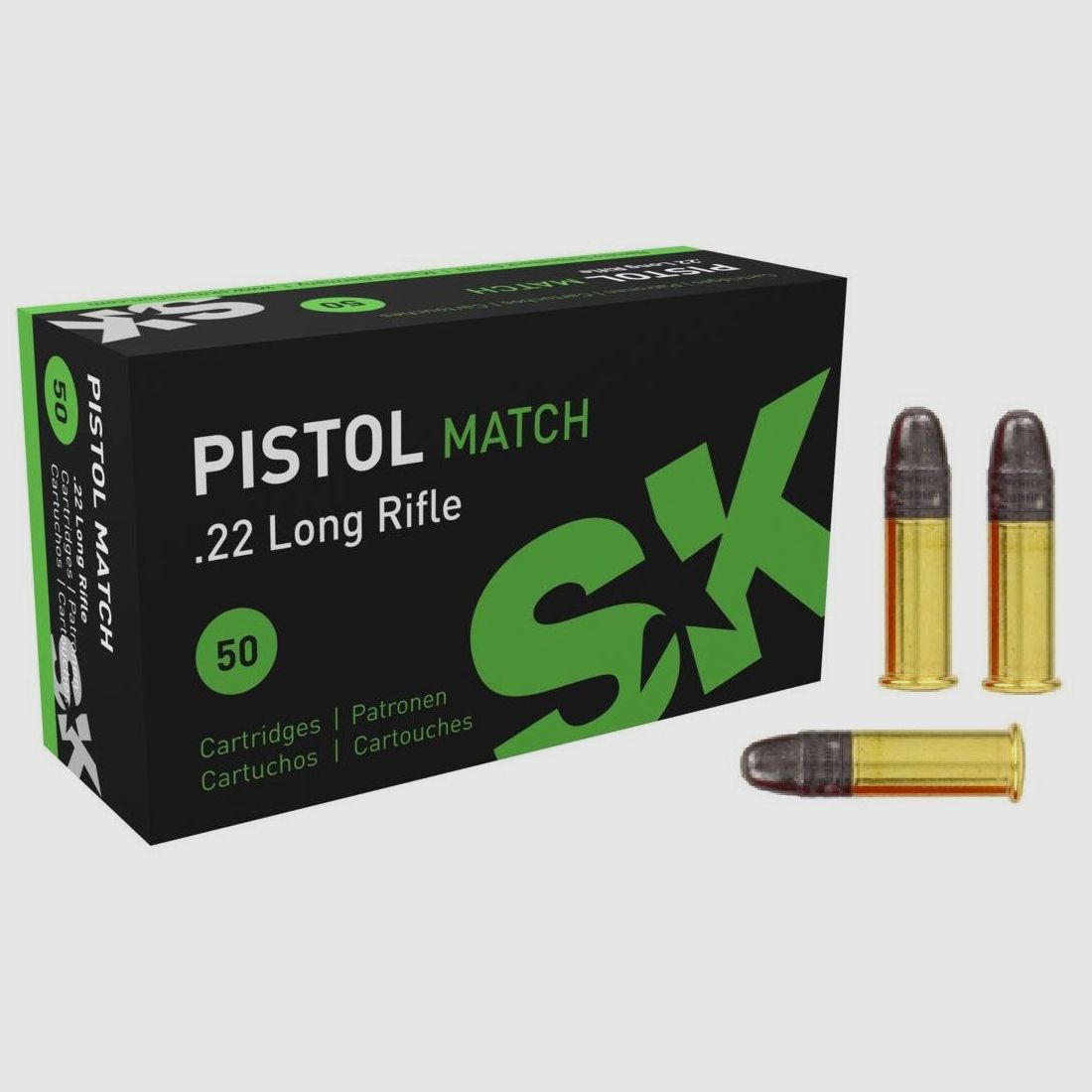 Patronen SK Pistol Match Kal. 22 LR, Bild 1 von 2