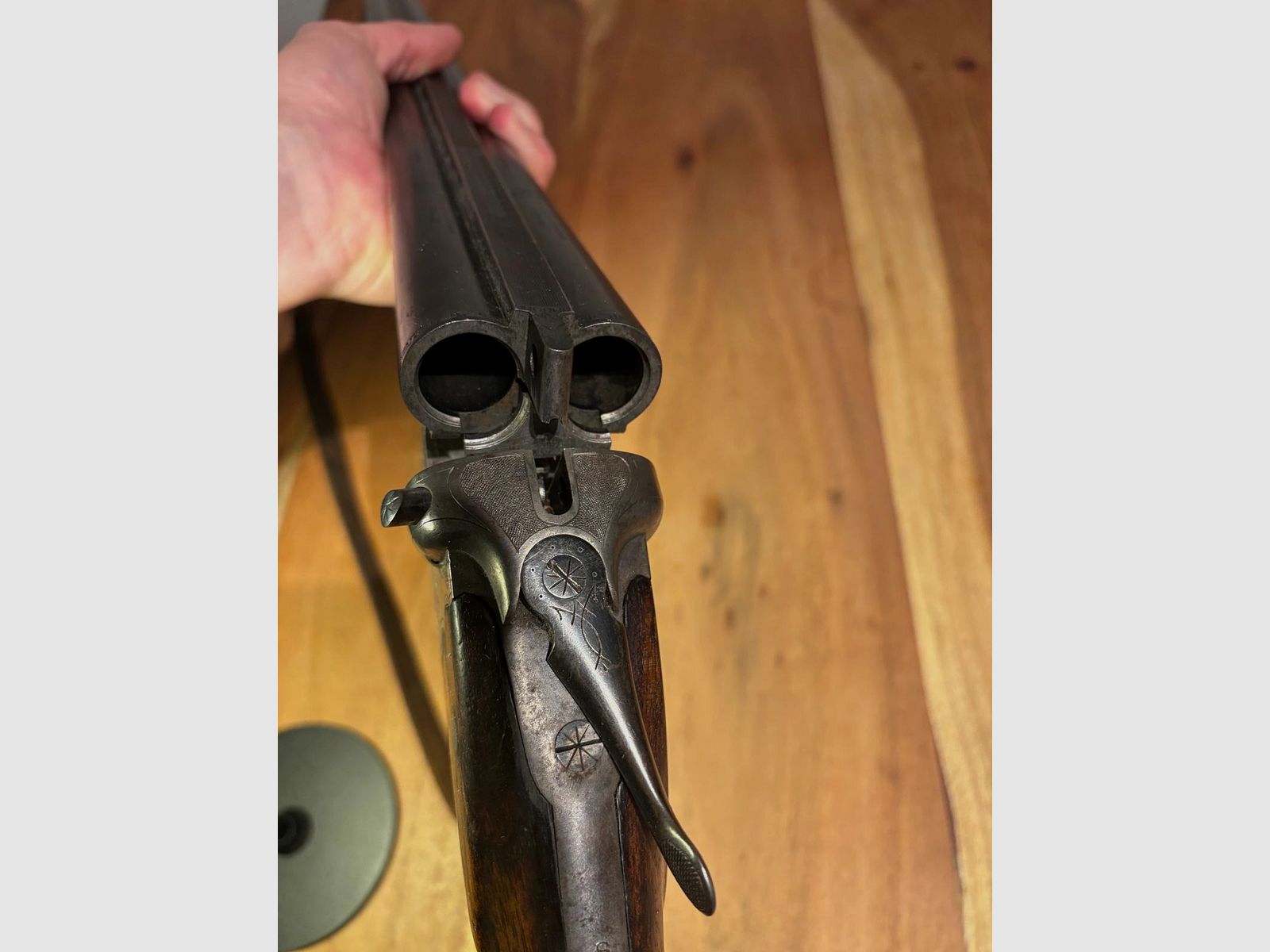 DF   Double-barrel shotgun Simson Suhl cal.  16/70  with double trigger