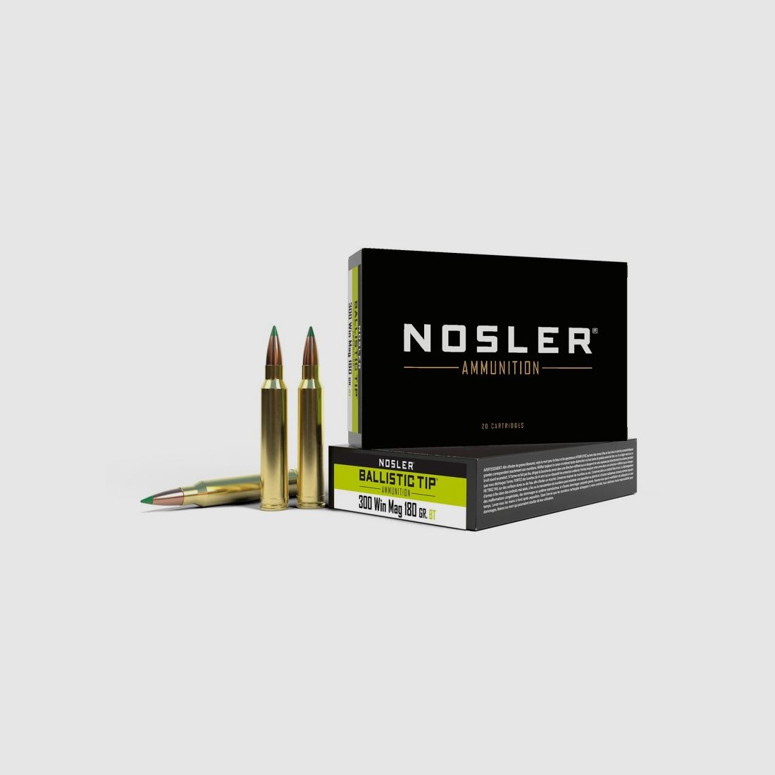 Munición Nosler .300 Win Mag 180gr Ballistic Tip