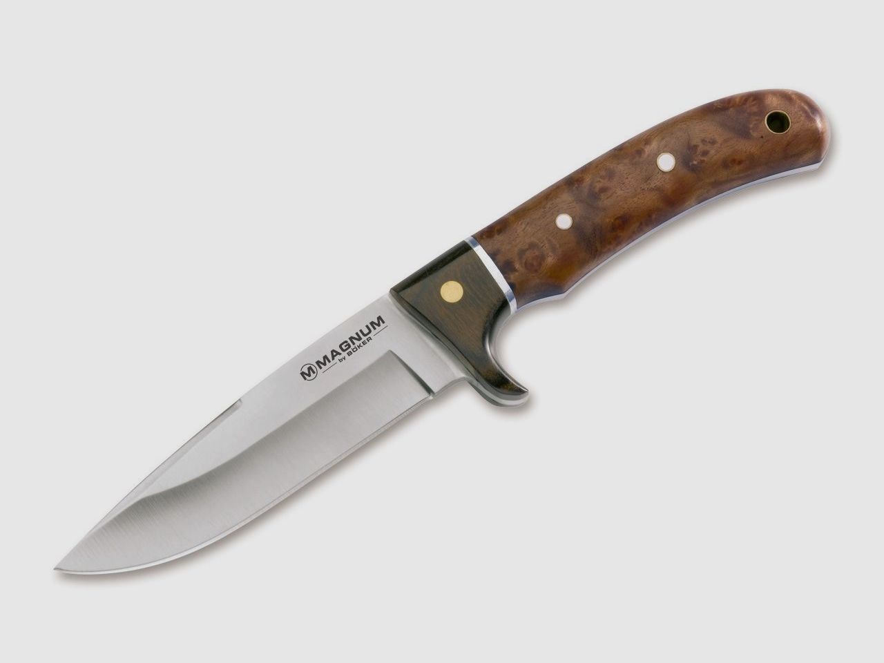 MAGNUM ELK HUNTER EDC Messer mit 11cm Klinge,Palisander,Lederscheide