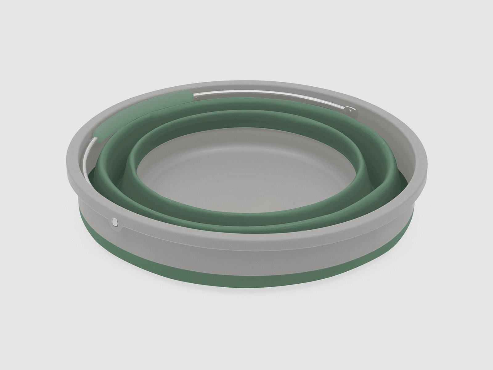 Foldable Bucket, Dark Green, image 1 of 4