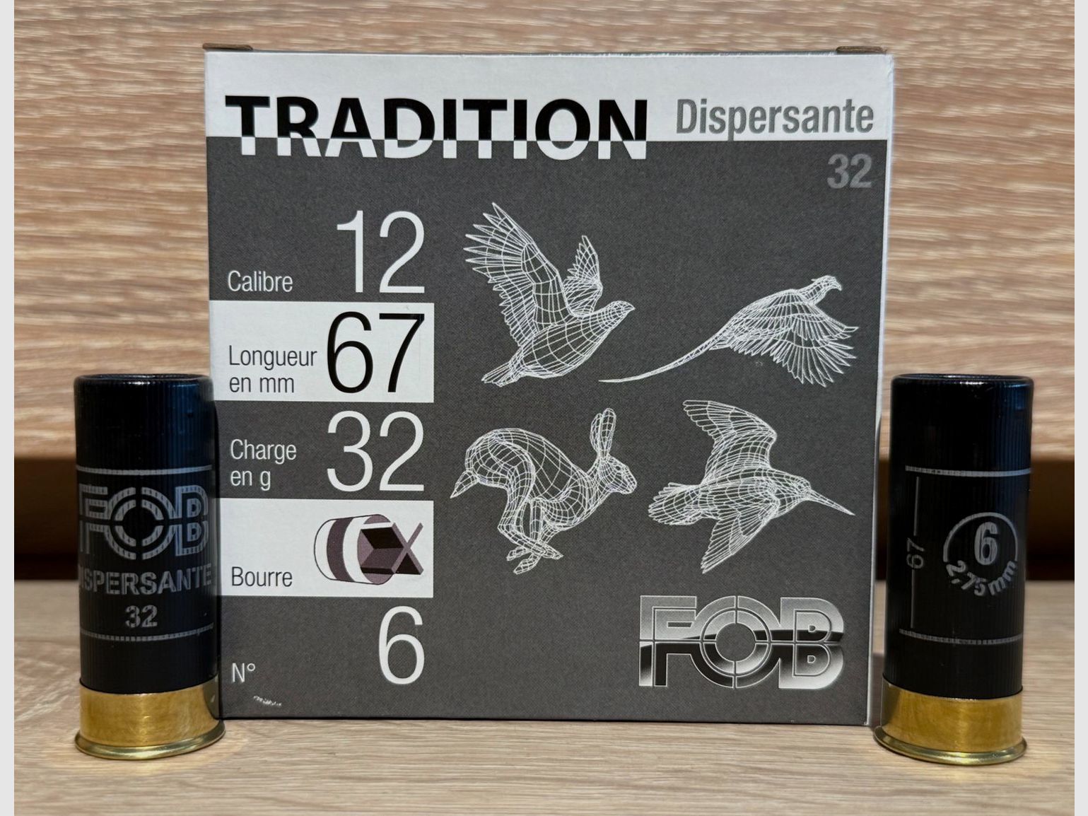FOB Traditon Dispersante Streu - 12/67 - 32g - Nr. 6 (2,75mm) - Blei