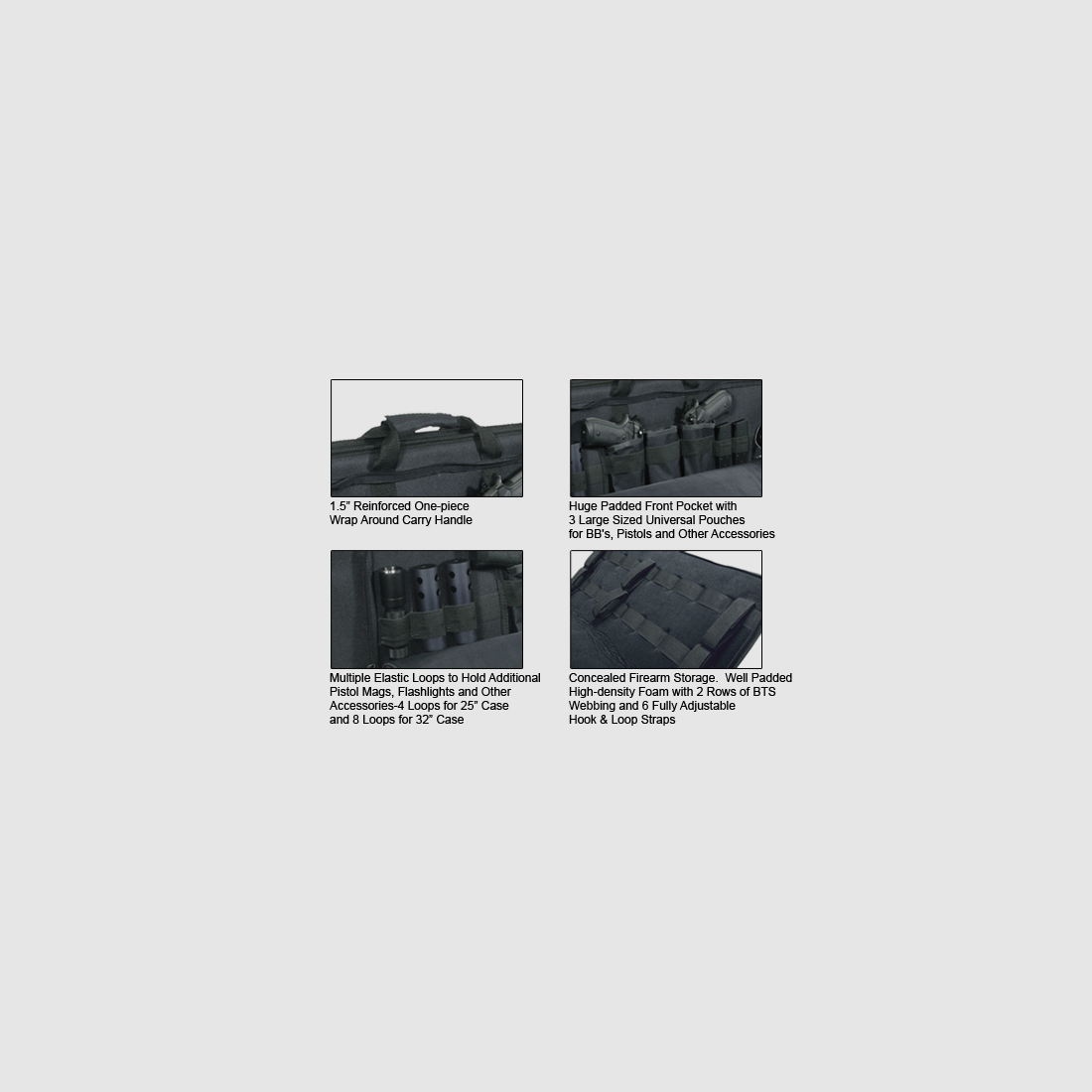UTG 25" Homeland Security Covert Gun Case Noir, image 5 sur 5