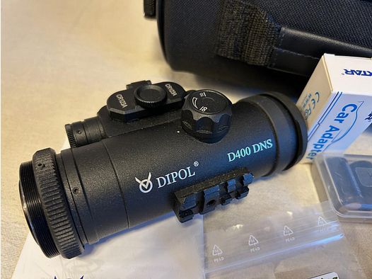 Dipol D400 DNS Nachtsicht Vorsatzgerät inkl. IR Strahler u. Akkus