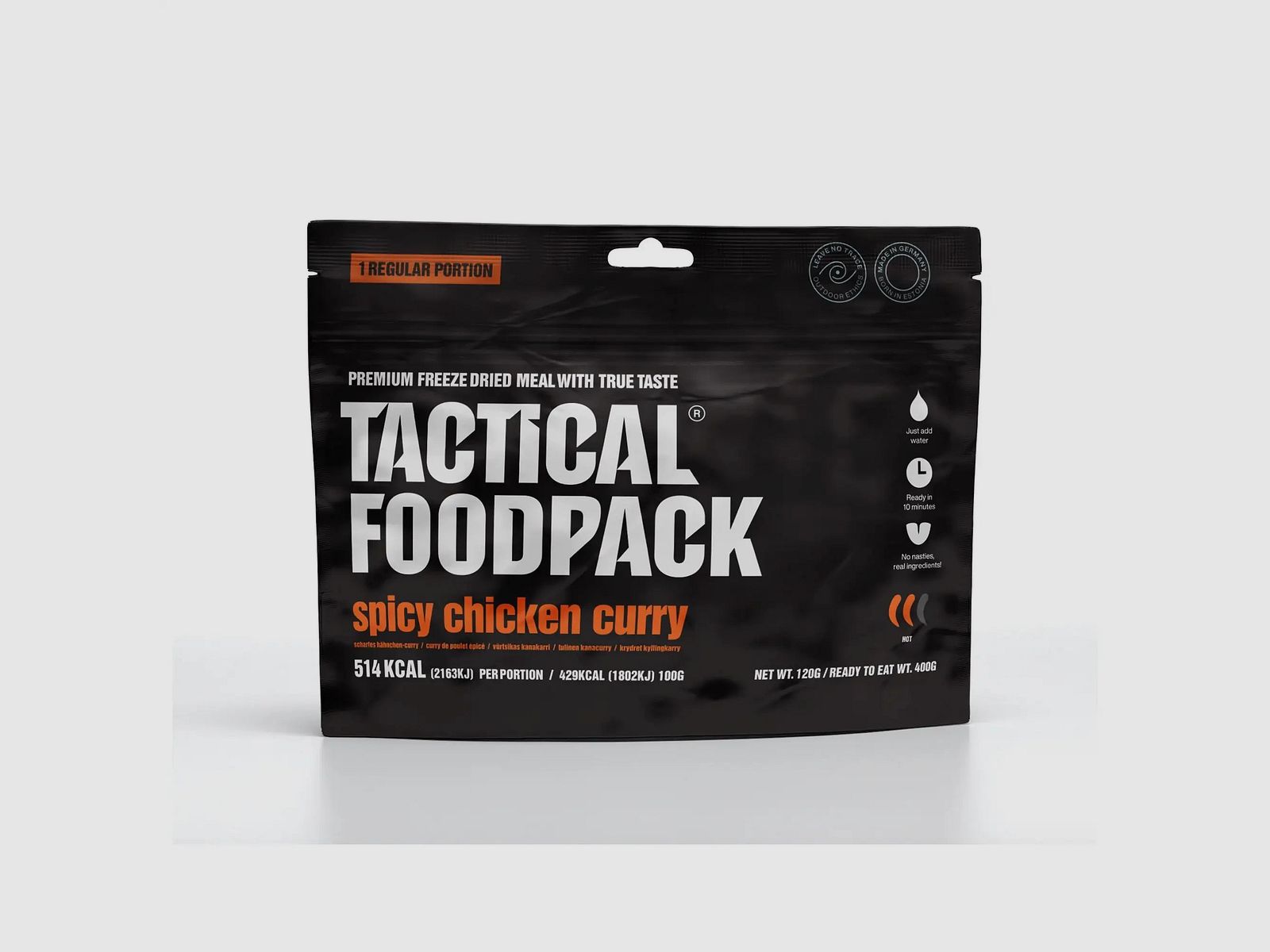 Tactical Foodpack Piatto Principale Curry di Pollo Piccante
