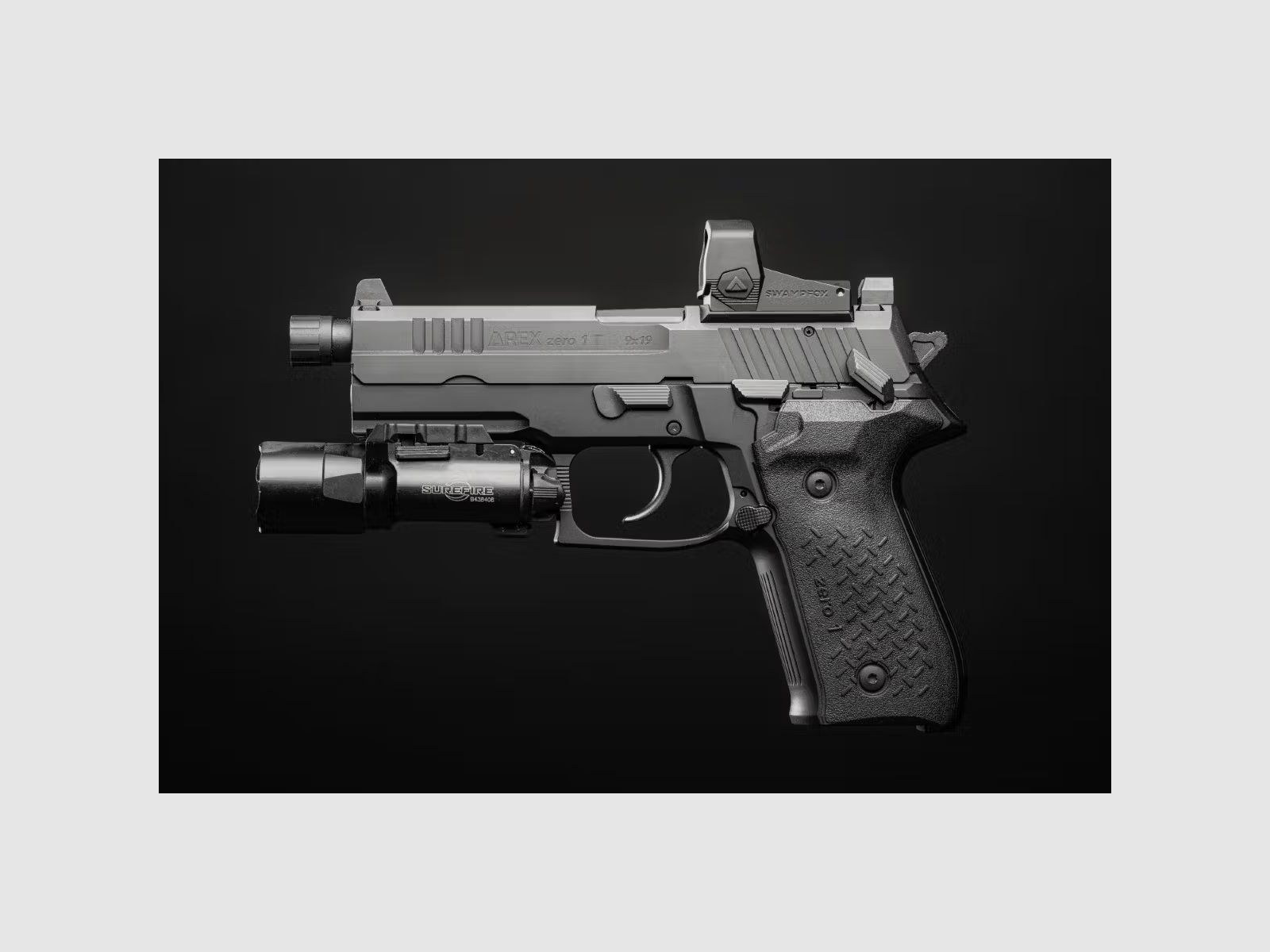 Swampfox Liberty II 1x24 RMR Reflexvisier - 4-in-1 Multi-Reticle, rot