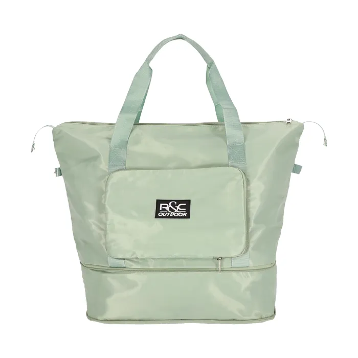 Bag da viaggio verde pastello pieghevole, immagine 3 di 8
