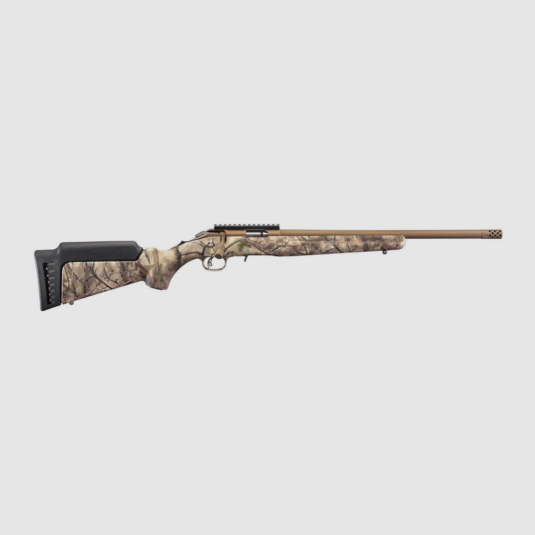 Ruger AMERICAN® RIMFIRE .22 LR 18"/46CM CAMO 1/2"-28