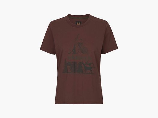 Harkila Nature S/S women's T-shirt / Hot Chocolate
