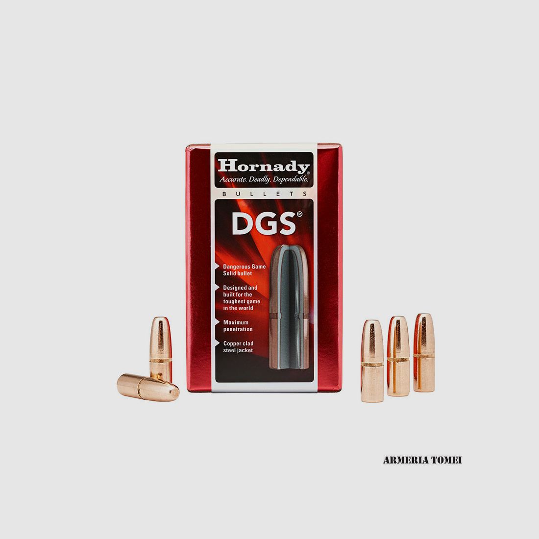 WIEDERLADUNGSGESCHOSSE – HORNADY – 375H&H Kal. 375 300 gr DGS® (50 STK)