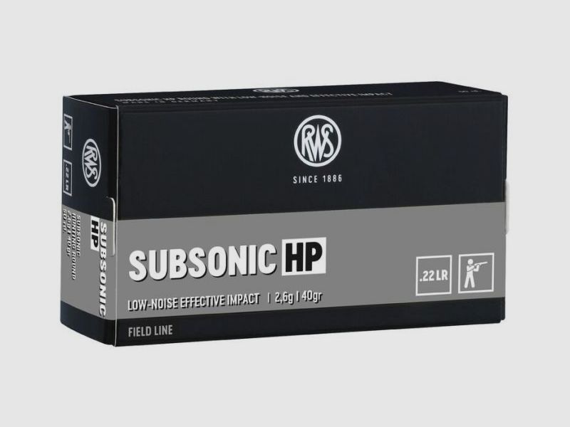 RWS .22 SUBSONIC HP - 50 Patronen