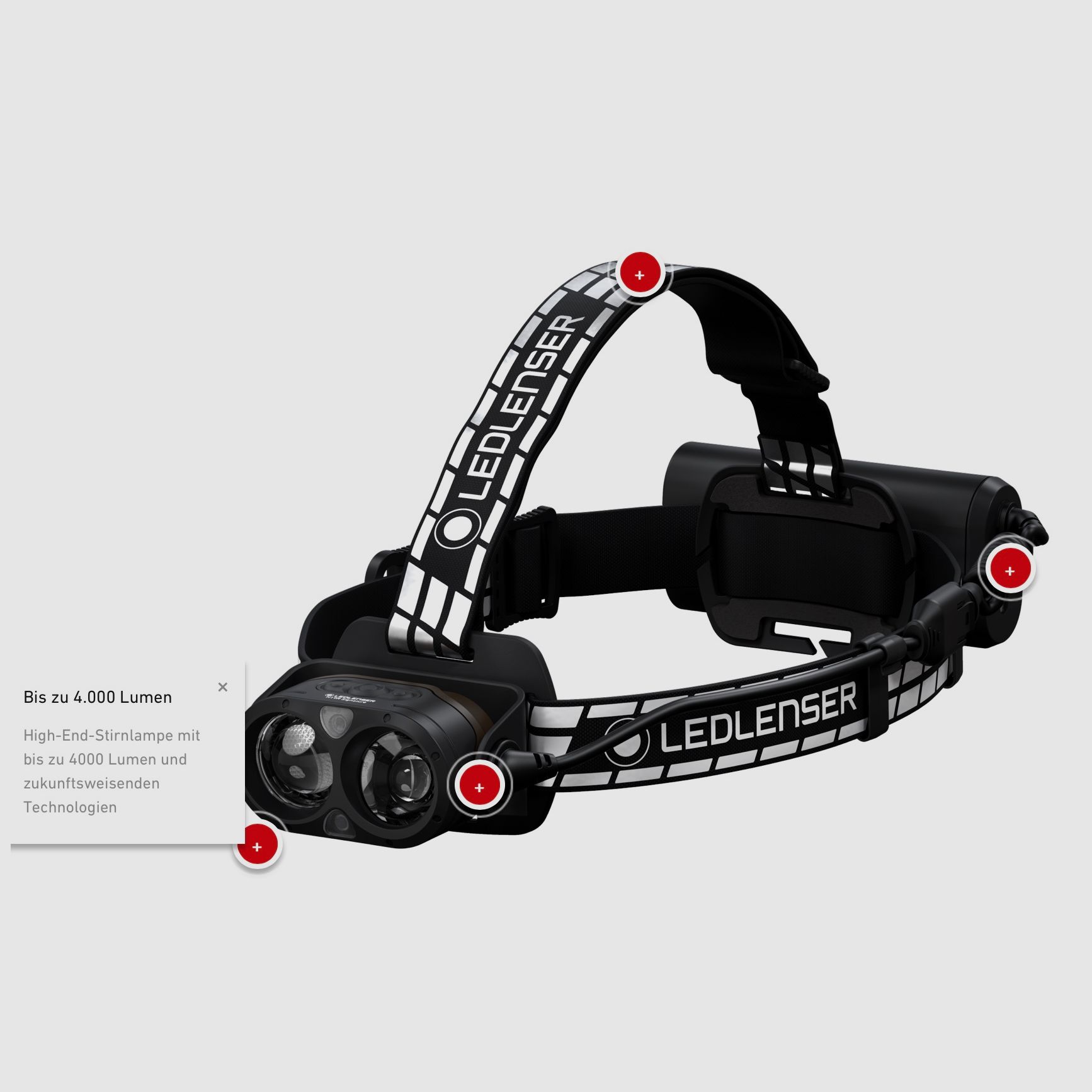 Ledlenser 502198 H19R Signature Kopflampe 4000 Lumen 330 m Reichweite