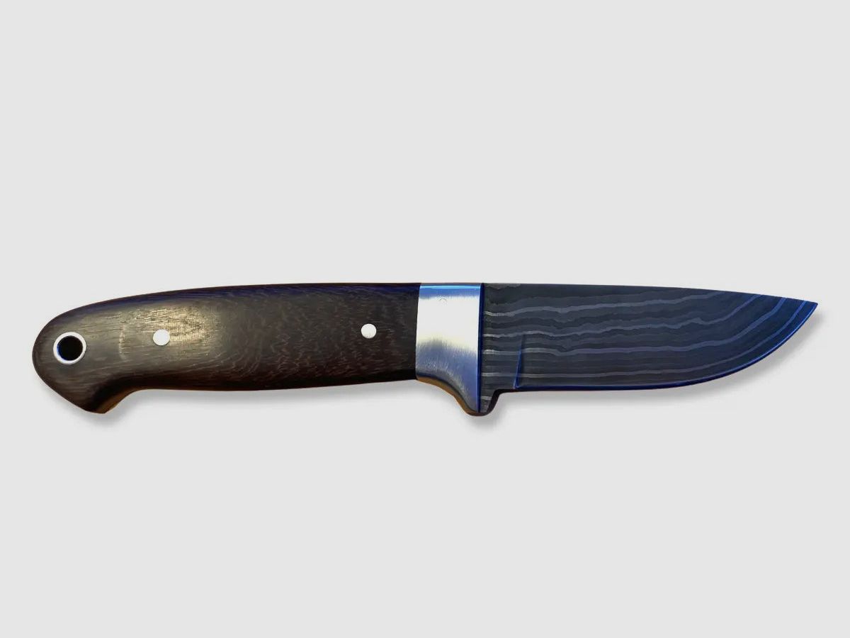 PUMA unicum Jagdmesser, Damast, Grenadill-Holz, Unikat