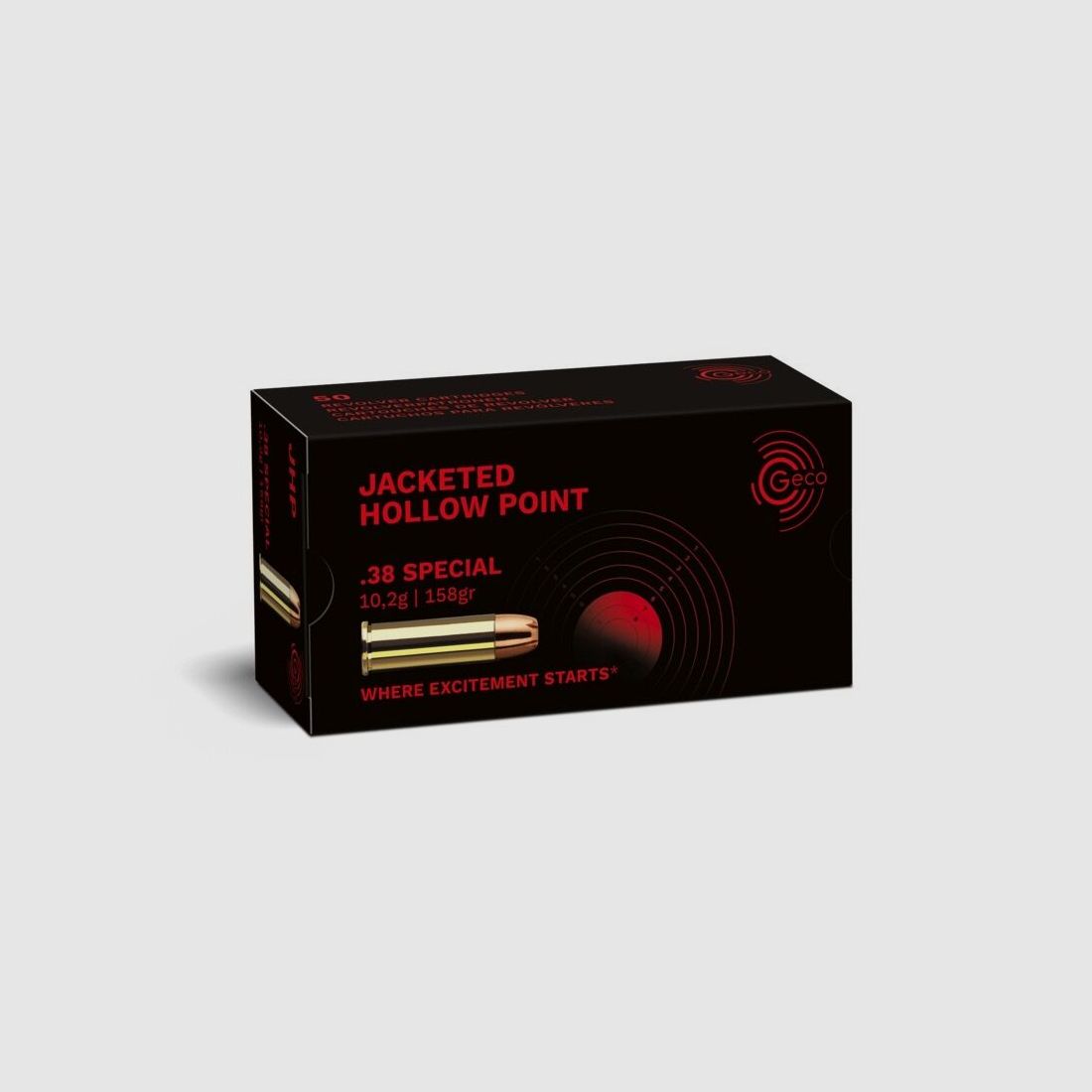 Geco JHP 158grs 50St .38Special