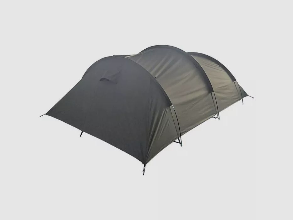 Zelt mit Stauraum - 2 Personen - 3,90 x 1,30m - Oliv