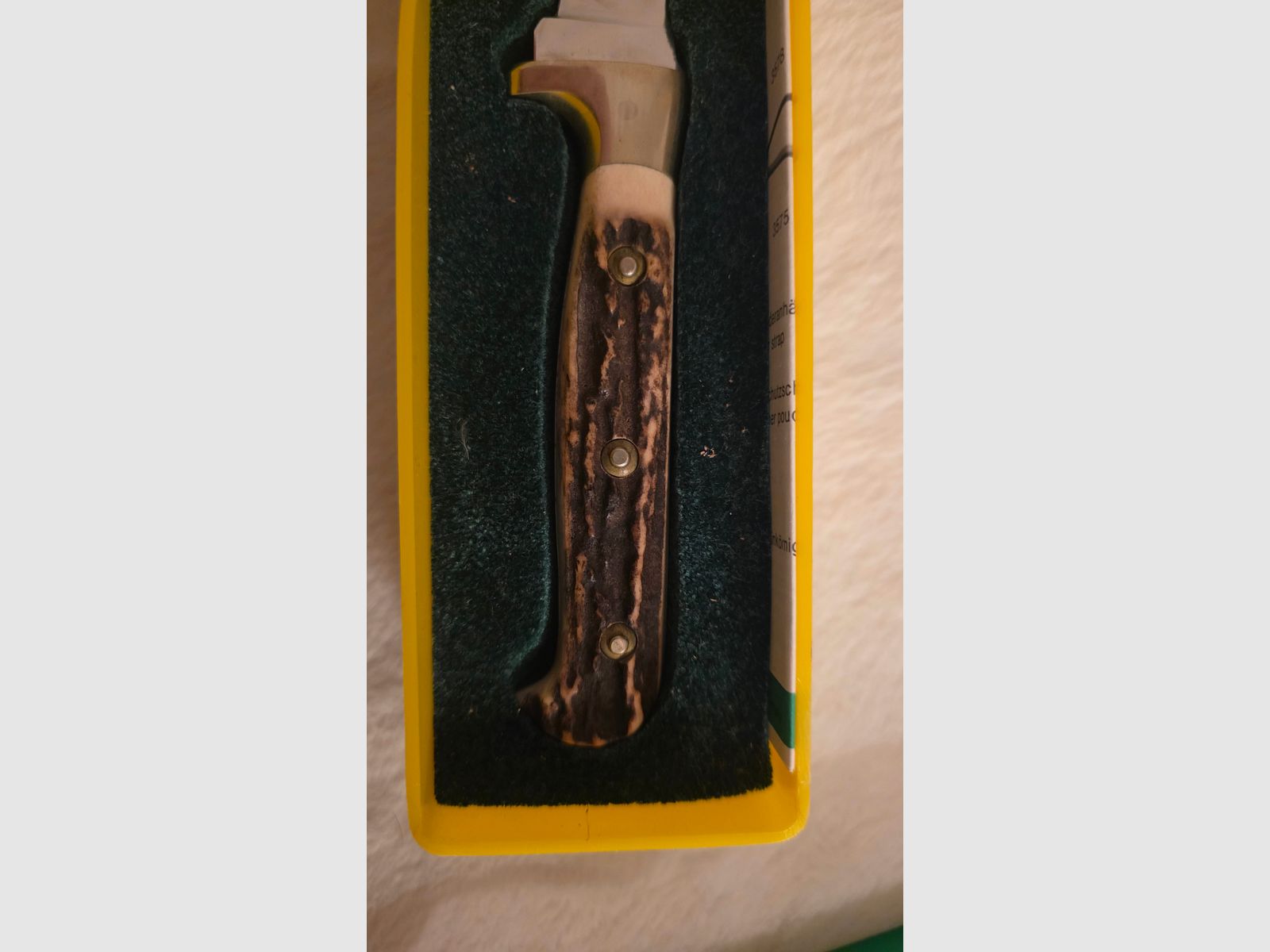 Puma Wildtöter nóż myśliwski 11/3594 – Pius Wildt – Solingen – z pochwą skórzaną i pudełkiem