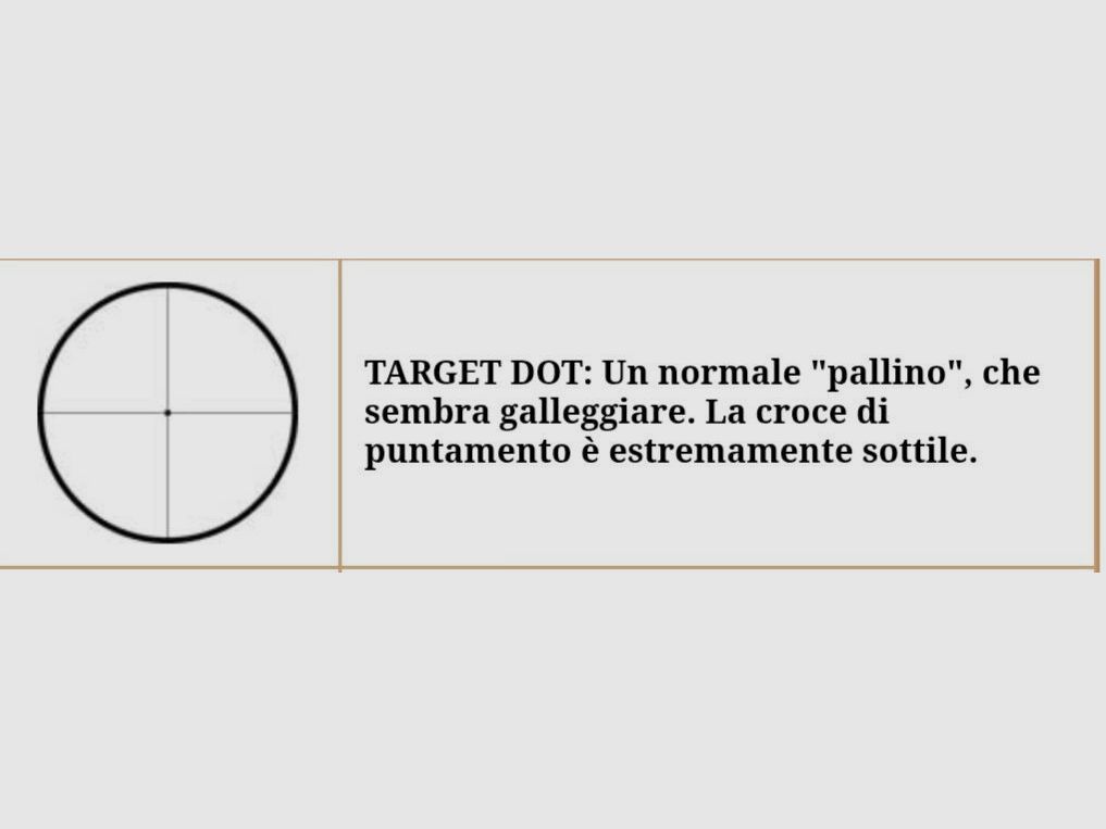 LEUPOLD 24 X 40 RETICOLO TARGET DOT, immagine 2 di 5