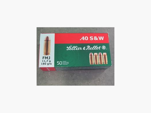 S&B PATRONEN 40SW GR 180 FMJ