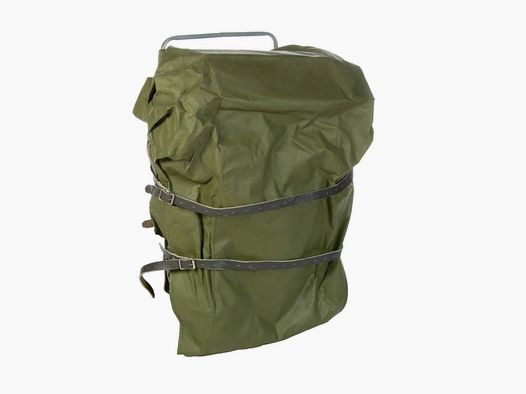 Mochila de ejército finlandesa oliva usada