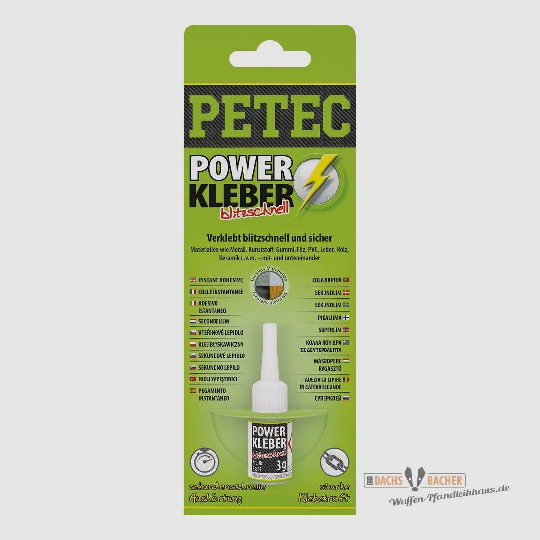 Power Kleber 3g PETEC Sekundenkleber