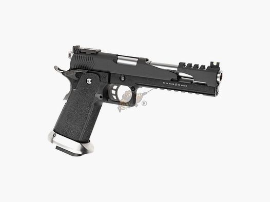 WE Hi-Capa 6 T-Rex Customs Titanium Barrel Full Metal GBB Blue -F-