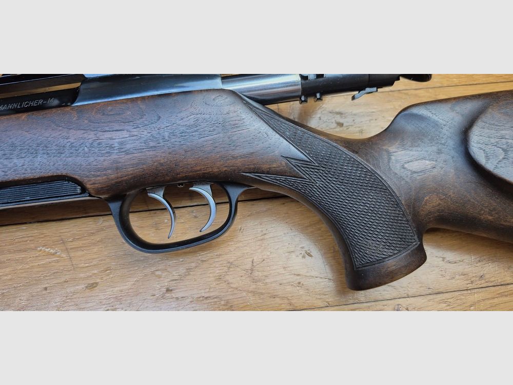 Bellissima carabina Steyr Mannlicher Modello M – Un classico fucile da caccia di alta gamma – Armi Steyr Austria del 1990 – Cal. 7×64 – Legno di alta qualità in TBE+ – Brunitura al 99,8% – Meccanica perfetta – Grilletto ultra fine – Canne attorcigliate da sogno – Buona ottica Konus M-30 1-4×24 – Una combinazione vincente in ottime condizioni – TBE+/TBE++, immagine 39 di 46