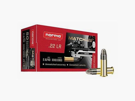 NORMA CARTUCHOS 22LR MATCH 22