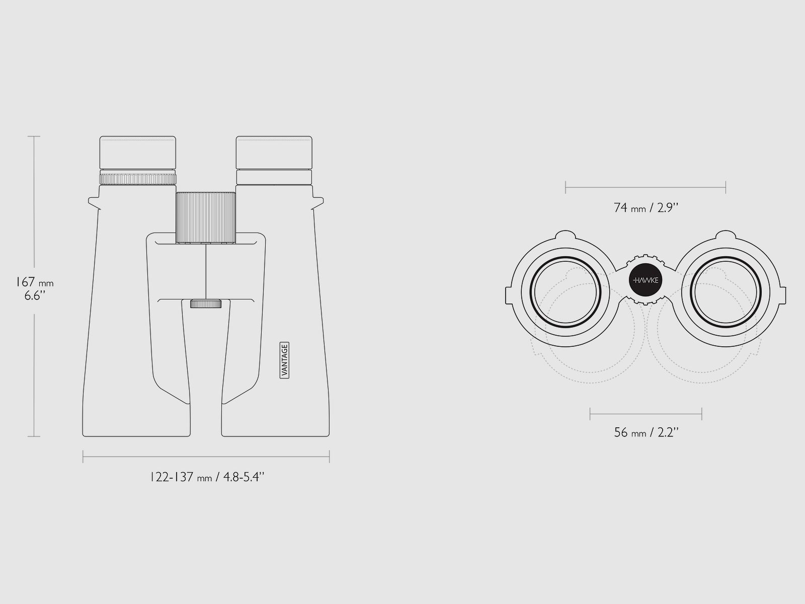 HAWKE 34126 VANTAGE 10x50 BINOCULAR green