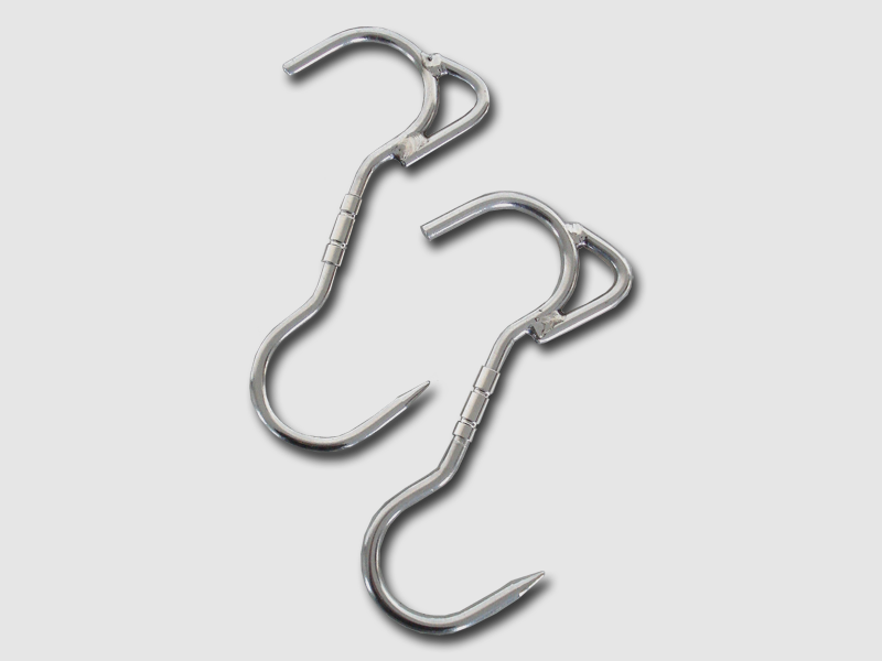 Raffreddamento della selvaggina – gancio girevole con anello 220x9 mm, immagine 1 di 2