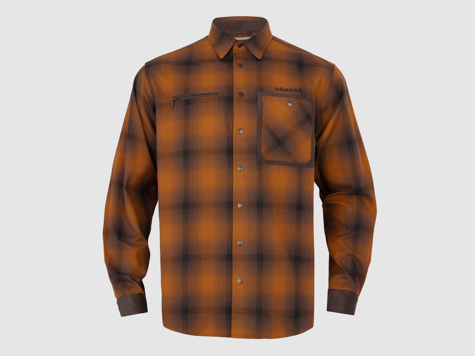 Härkila Folke L/S Shirt Men Maple Check XXL