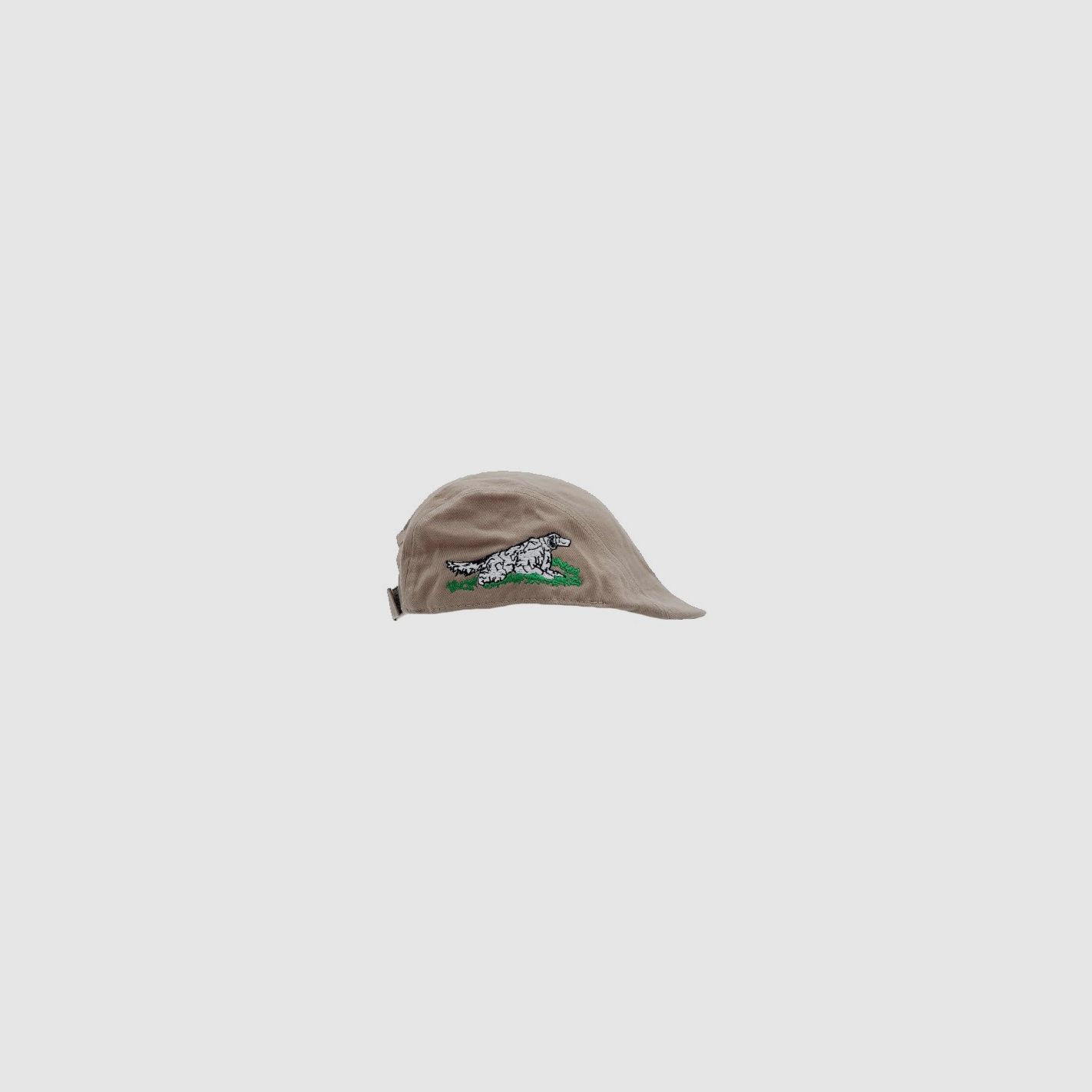 Beige Kappe mit Setter-Stickerei, Bild 1 von 3