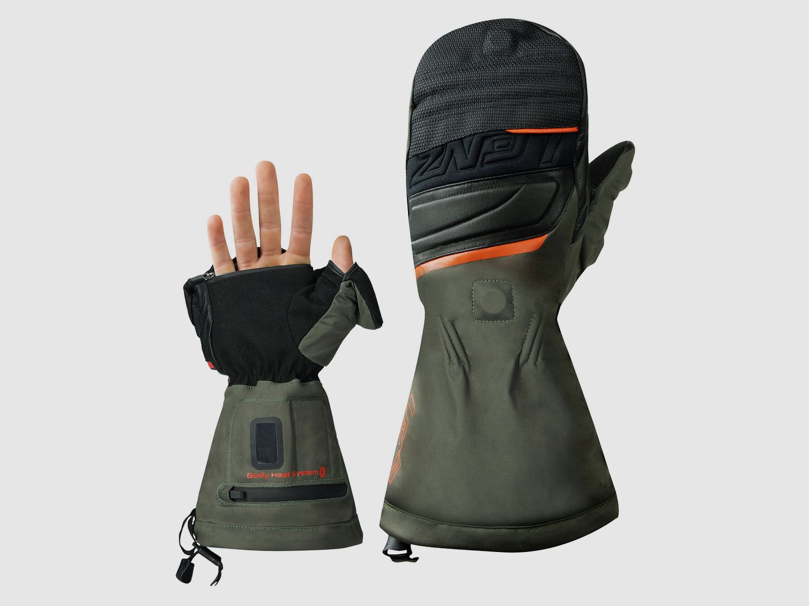 Gants Chauffants Lenz 1.0 Capuchon à Doigts Gants de Chasse