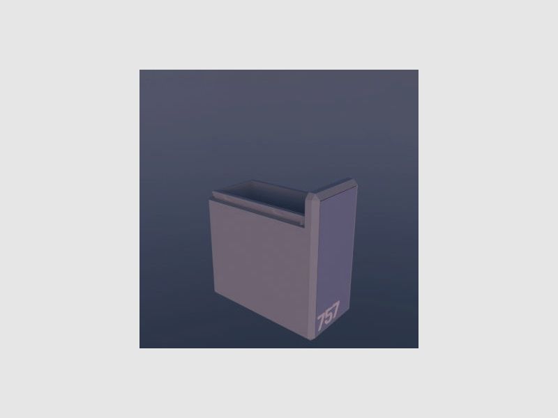 Filamelt ammunition box / 7x57 / 'sliding lid' / cartridge box, ammo box