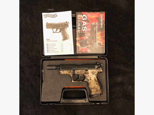 Walther P22Q kryptek/Camouflage 9mm Pak