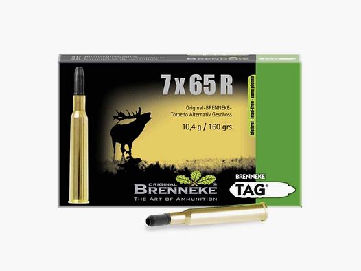 7x65 R TAG 10,4g/160grs. Brenneke