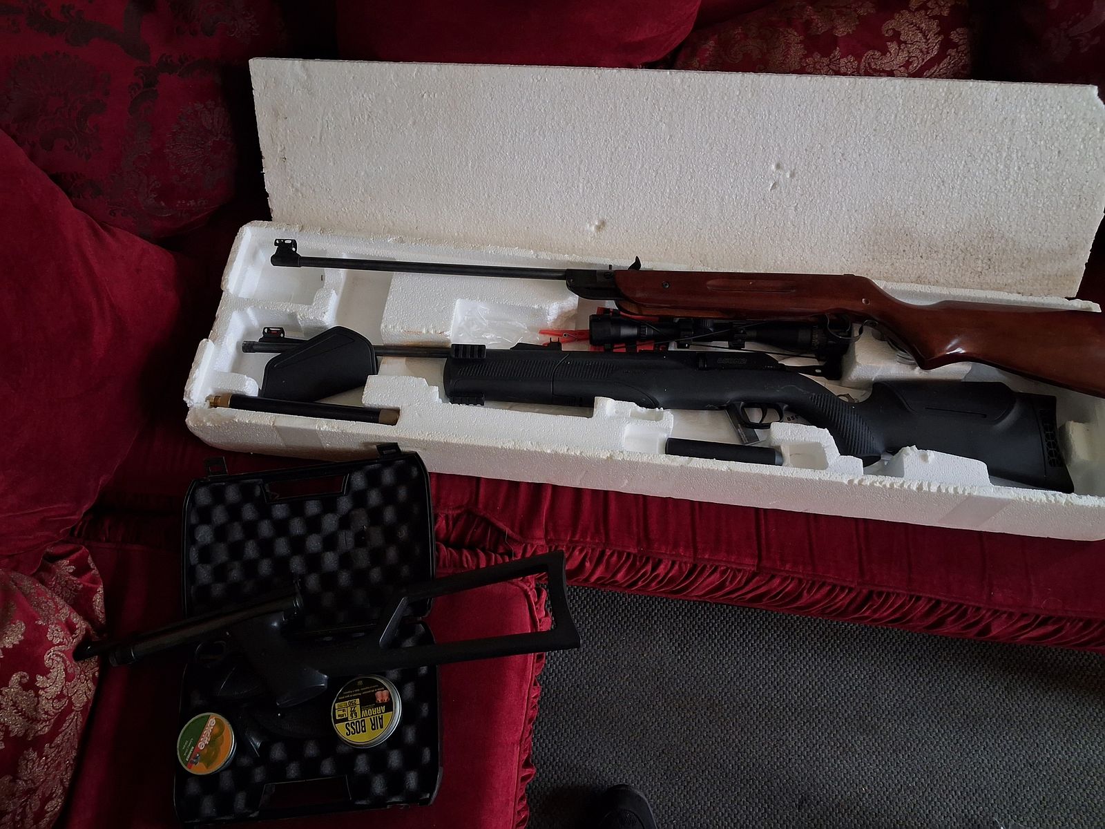 Verkaufe co2 Waffen Set und ein Knick lauf 