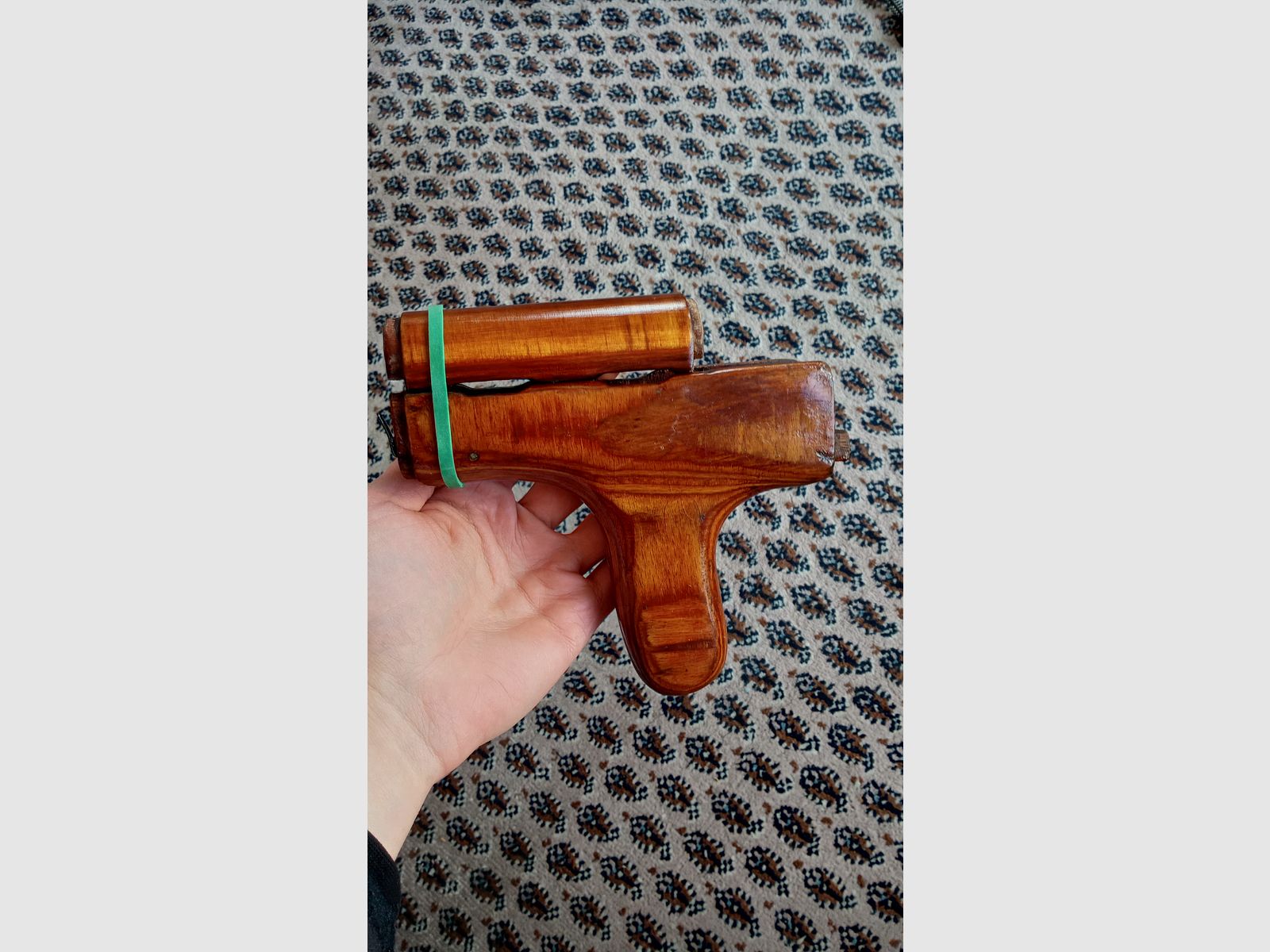 #1 Rumänischer AKMS unterer Handschutz s.g. Esel-Pimmel (Uluc) für Unterlaufklappschaft Schichtholz Romy Dong PM md.65 & oberer Laminat Handschutz russisch.