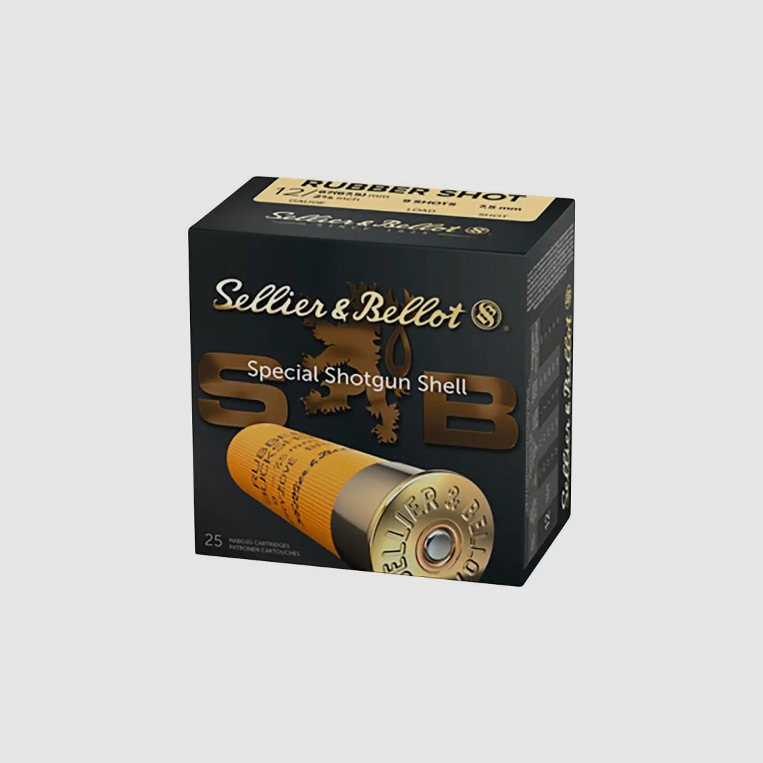 SELLIER & BELLOT RUBBER SCHROT - 12/67,5 - 7,5MM - 25 STÜCK
