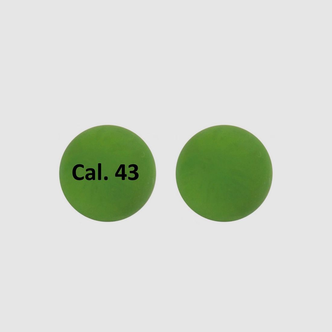 Gummikugeln Rubberballs RAM RAP4 Kaliber .43 grĂĽn 100 StĂĽck