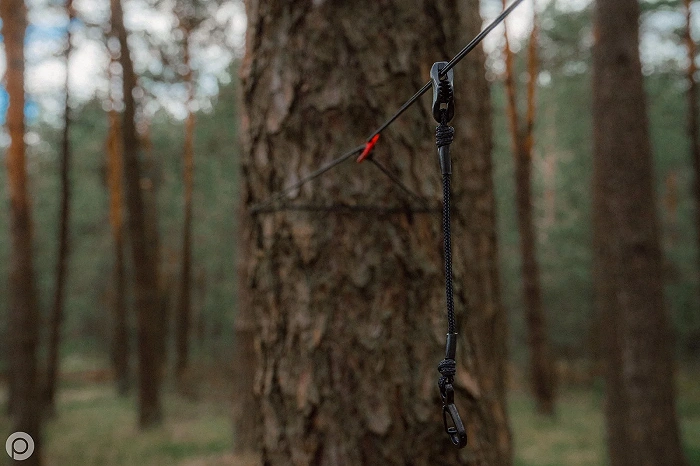 Zawiesia TigerWood BLACK SILK LONG do mocowania tarpa płachty, zdjęcie 11 z 14