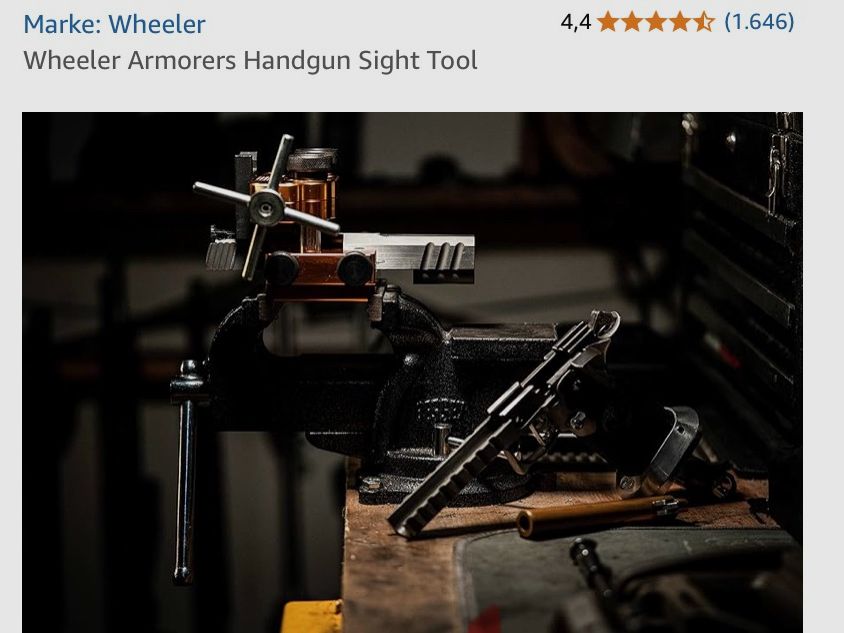Montagewerkzeug für Visierungen & Zielfernrohre  - Sight Movers - Wheeler Armorers Handgun Sight Tool