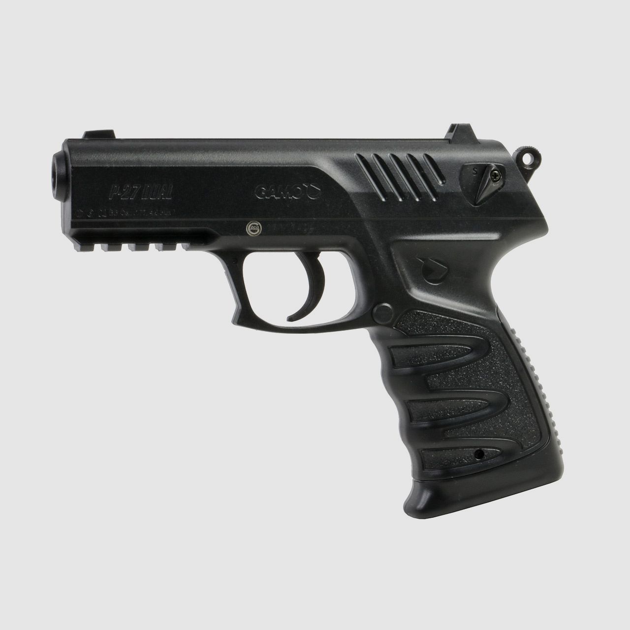 CO2 Luftpistole Gamo P-27 Dual Kaliber 4,5 mm Diabolo und BB (P18)