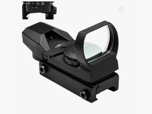 NC Star RD 4 Reticle Reflex Sight, Red Ill. - Weaver - Black