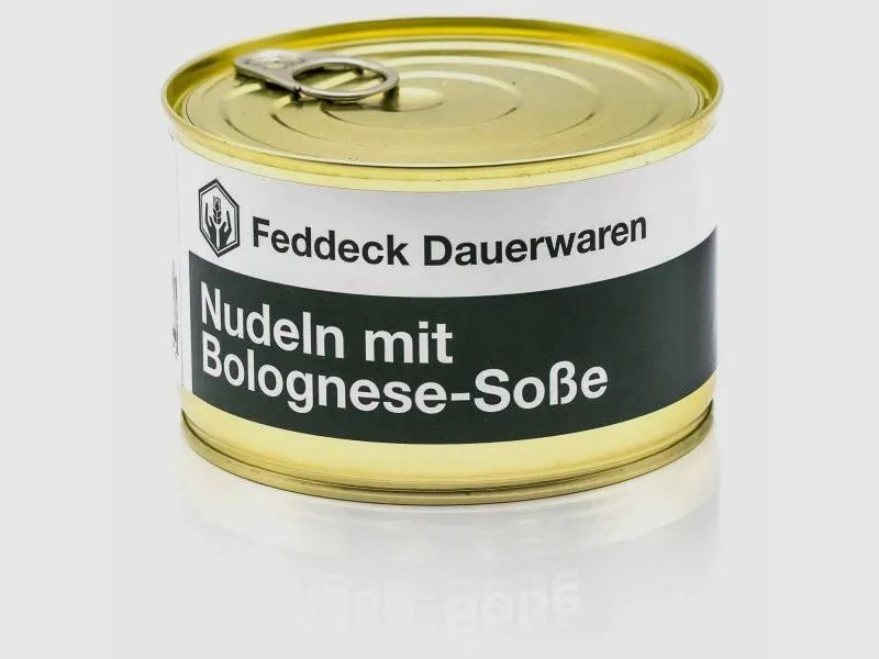 Feddeck Dauerwaren Fertiggericht Dose Nudeln Bolognese 400 g