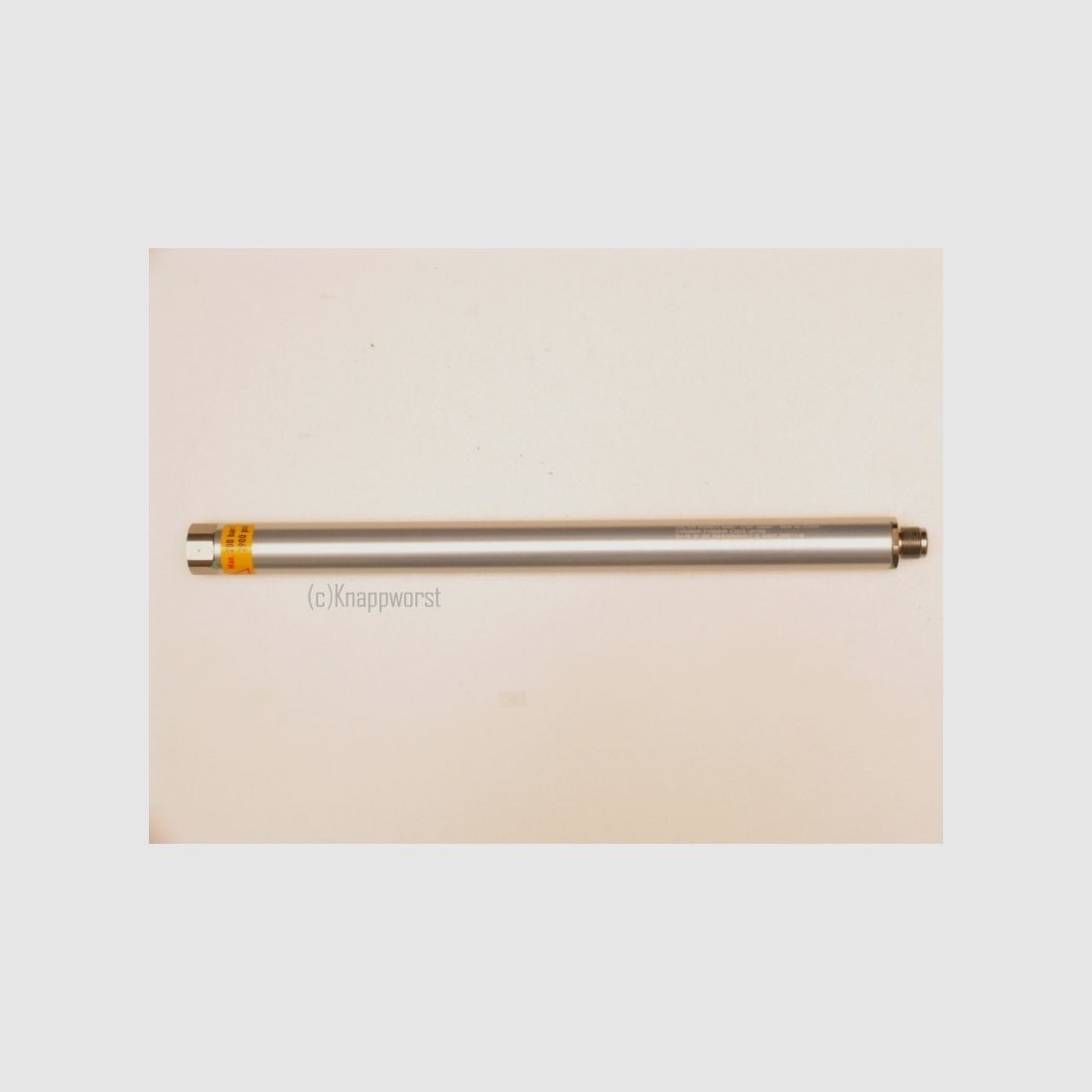 Compressed air cartridge Anschütz LG silver aluminum