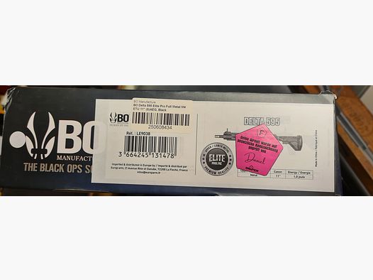 BO Delta 595 Elite Pro Vollmetall M4 ETU 11" (S)AEG, Czarny